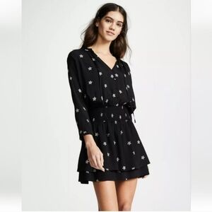 Rails Jasmine Black Rivet Star Mini Dress Sz XS